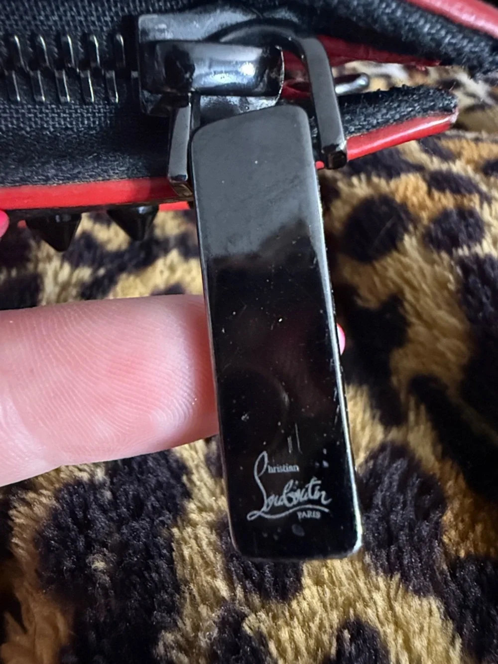 Christian Louboutin Studded Leather Crossbody / Clutch Bag - Picture 11 of 11